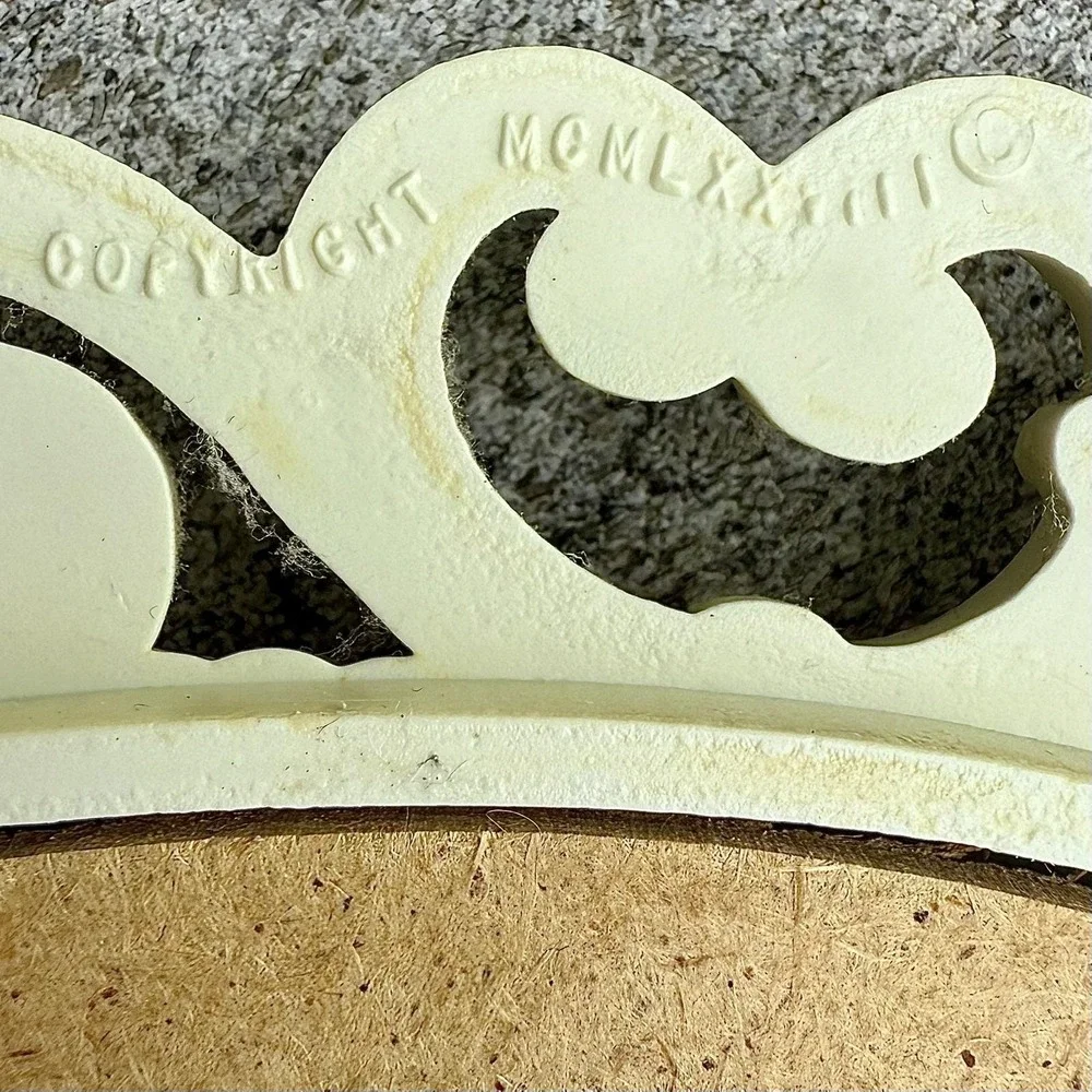 Cream Ornamental Wall Hook and Mirror Set - Decorative Floral Accents